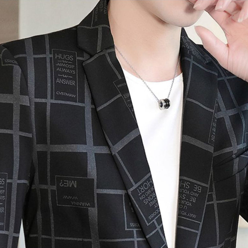 🍁Nieuwe releases in de herfst🍁Heren slim-fit enkelrijs blazer