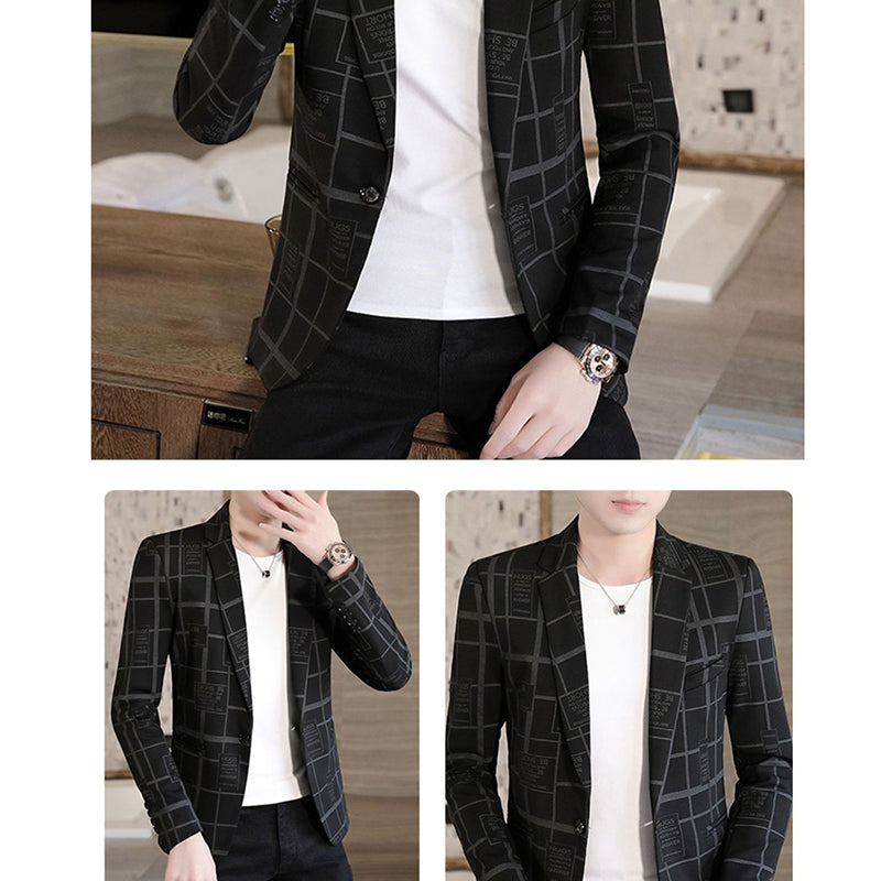 🍁Nieuwe releases in de herfst🍁Heren slim-fit enkelrijs blazer
