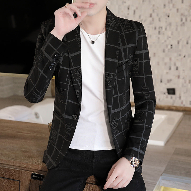 🍁Nieuwe releases in de herfst🍁Heren slim-fit enkelrijs blazer