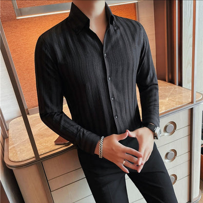 🔥🖤Early Black Friday Sale🔥Men's V-Neck Dress Shirt