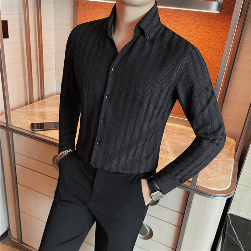 🔥🖤Early Black Friday Sale🔥Men's V-Neck Dress Shirt