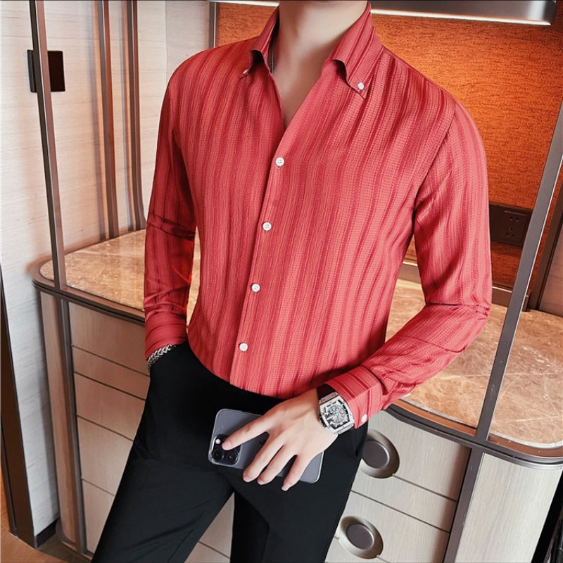 🔥🖤Early Black Friday Sale🔥Men's V-Neck Dress Shirt