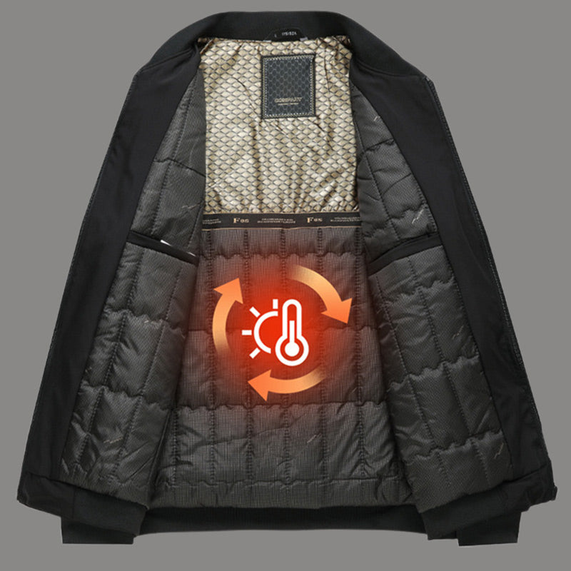 ✨Mejora del engrosamiento✨ Chaqueta de invierno abrigada de moda para hombre con bolsillos con cremallera