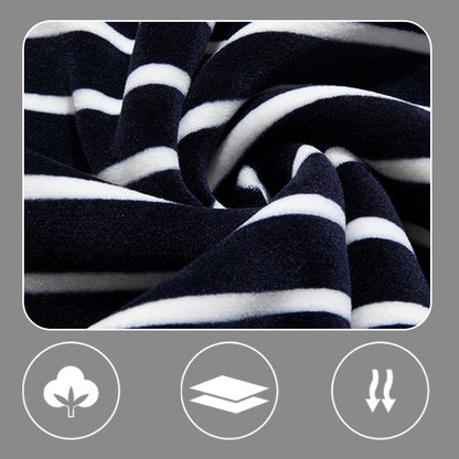 🔥Give the elders a warm winter🍃Men's warm striped comfortable and fashionable sweater