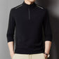 🔥HOT SALE🔥Men's Solid Half Zip Long Sleeve Tops