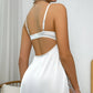 🔥2025 HOT SALE🔥 FLORAL LACE OPEN BACK SATIN NIGHTGOWN🤩
