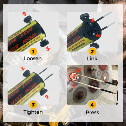 Kit de calentador de inducción magnética - Herramienta de extracción de pernos de calor de inducción de 1100W