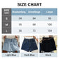 Denimshorts med høy midje, løs passform for kvinner