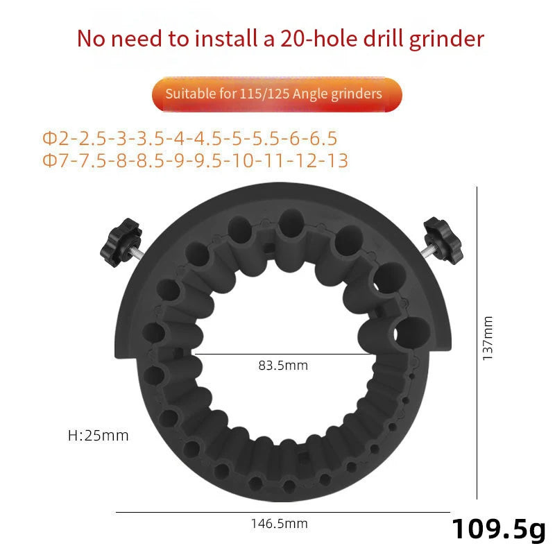 Multipurpose Drill Bit Sharpener for Angle Grinders