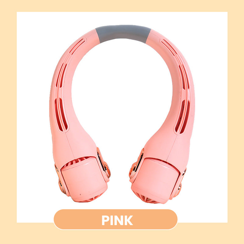 2026 HOT SALE50K+ SOLD! Neck Air Conditioner Fan – Ultra‑quiet, 360° rotating, 3 speeds. Hands‑free cooling, long battery. Summer essential!