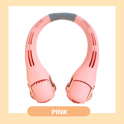 2026 HOT SALE50K+ SOLD! Neck Air Conditioner Fan – Ultra‑quiet, 360° rotating, 3 speeds. Hands‑free cooling, long battery. Summer essential!