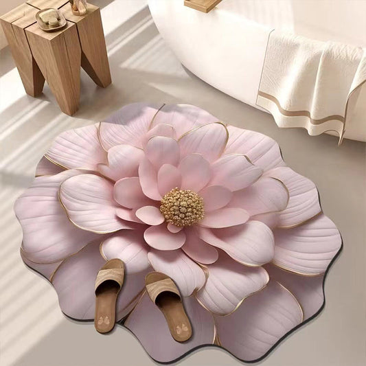 ✨New Arrival✨3D Shaped Flower Diatomite Absorbent Floor Mat