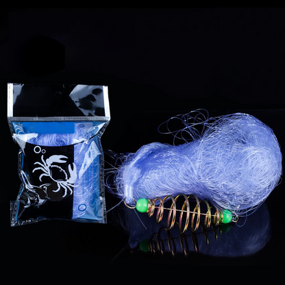 🔥Vente chaude 2025 -50 %🔥Filet maillant de pêche avec piège à appâts à ressort