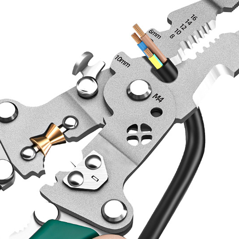 🌟Multifunctional Foldable Wire Stripping Scissors with Electrical Test