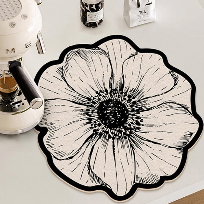 💥Blumenförmige Abtropfmatte für die Küchentheke💧