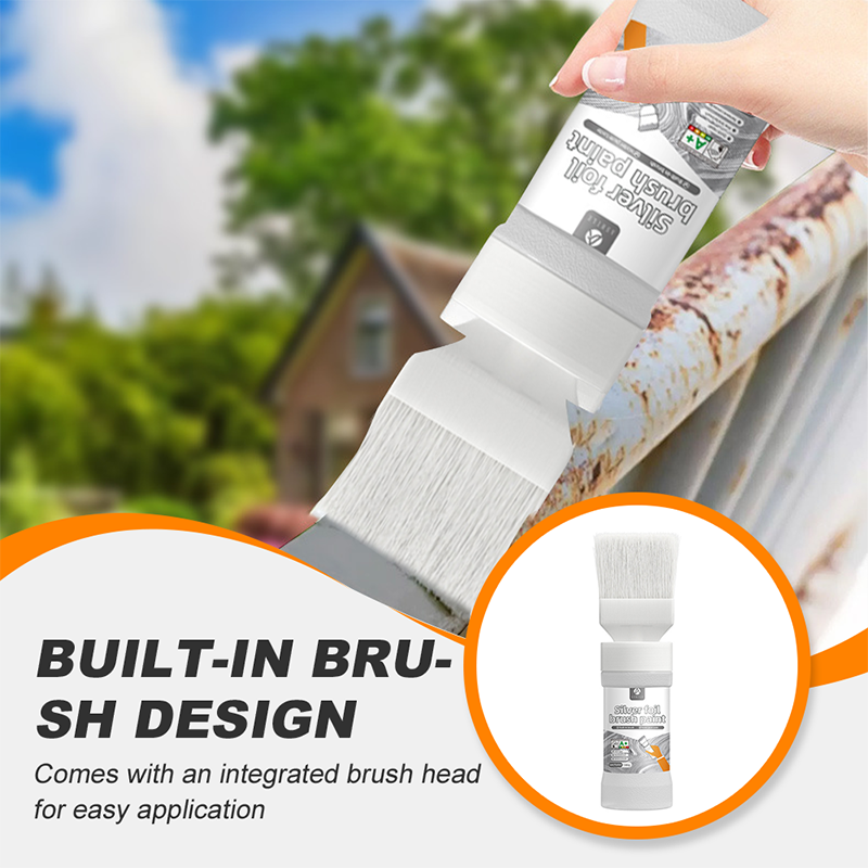✨Nouvelle arrivée✨Peinture argentée métallisée à base d'eau avec pinceau intégré (50 % de réduction)