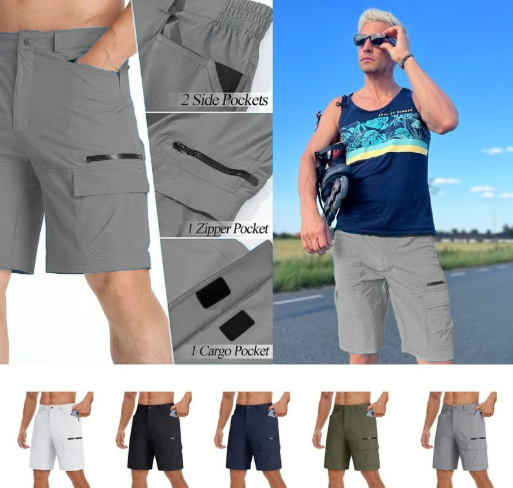 ✨Offre à durée limitée -50% de réduction🔥Short cargo décontracté d'extérieur pour homme👍🏼