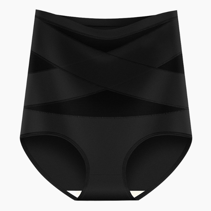 Last Day-Buy 1 Get 3 PacksPlus-Size High-Waist Cross Tummy Control Panties