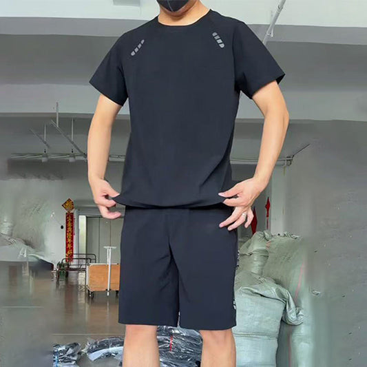 Short a maglietta casual leggero da uomo set a 2 pezzi