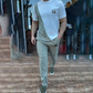 🔥 Di tendenza quest'estate! 💁‍♀️ Completo casual da uomo con scollo rotondo e pantaloni
