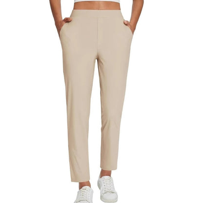 🔥⏳LIMITED OFFER 54%OFF🌞Women’s High-Waisted Zip-Pocket Trousers 👖 – 4-Way Stretch, Tummy Control, Breathable Quick-Dry, 6 Colours, S-3XL