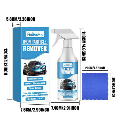 Spray de óxido y partículas de hierro de automóvil