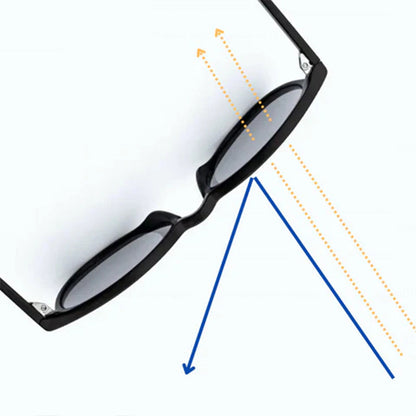 Gafas enmarcadas retro translúcidas con lentes de filtrado de luz azul