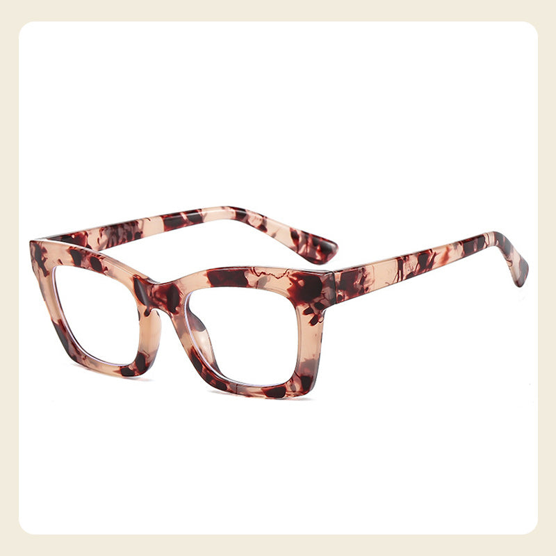 Gafas de marco ancho de moda ligera anti-azul