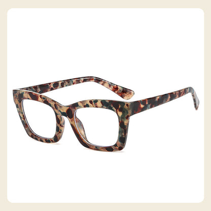 Gafas de marco ancho de moda ligera anti-azul