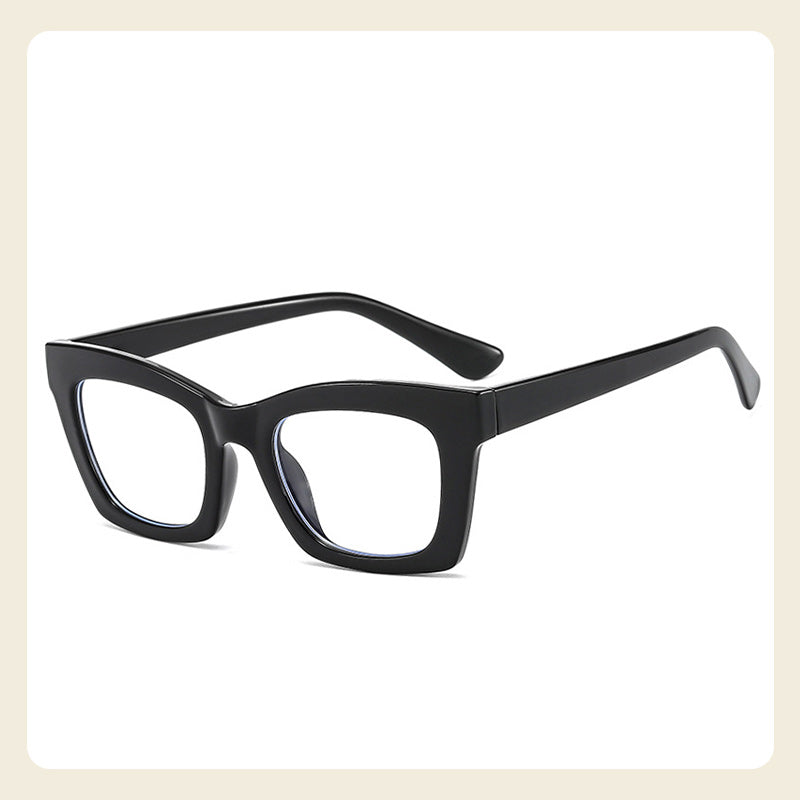 Gafas de marco ancho de moda ligera anti-azul