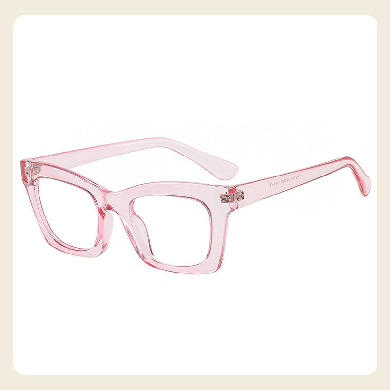 Gafas de marco ancho de moda ligera anti-azul