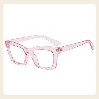 Gafas de marco ancho de moda ligera anti-azul