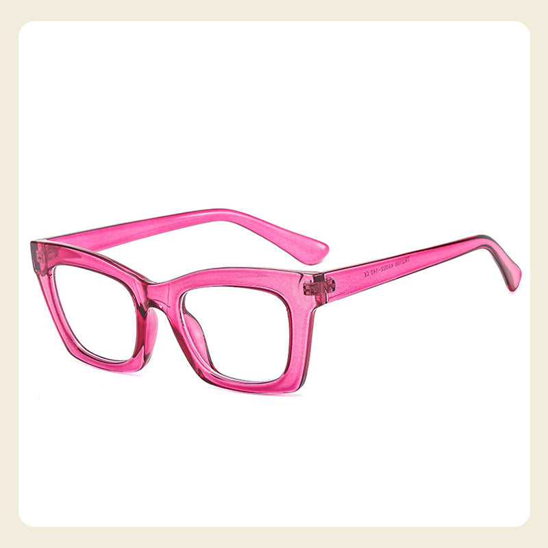 Gafas de marco ancho de moda ligera anti-azul