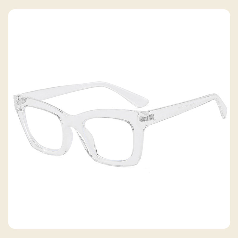 Gafas de marco ancho de moda ligera anti-azul