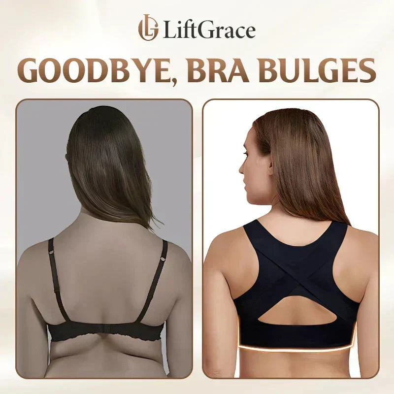 🎉LAST DAY SALE - 50% OFF⚡Front Closure Cross-Back Wireless Posture Bra
