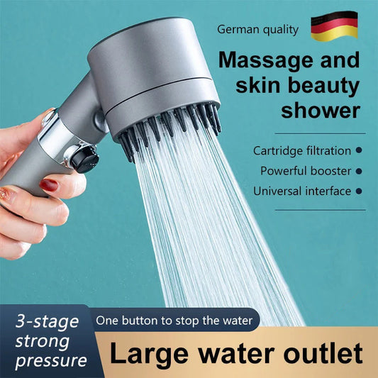 🚿 Beauty and skin massage glorifying shower