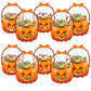 🎃Halloween Transparent Pumpkin Favor Bags✨Perfect for Party, Trick-or-Treat, Classroom Gifts