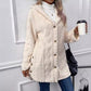 💖Black Friday Mega Deal – 50% off!💖❄️ Quilted Winter Style 🧶 Women's Diamond-Pattern Hooded Warm Jacket with Side-Hem Buttons
