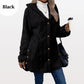 💖Black Friday Mega Deal – 50% off!💖❄️ Quilted Winter Style 🧶 Women's Diamond-Pattern Hooded Warm Jacket with Side-Hem Buttons