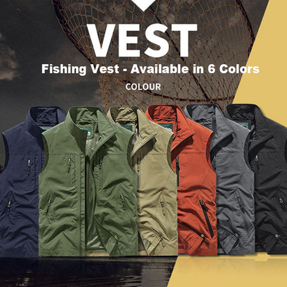 🔥🧥Men's Oversized Sleeveless Vest Jacket with Pockets