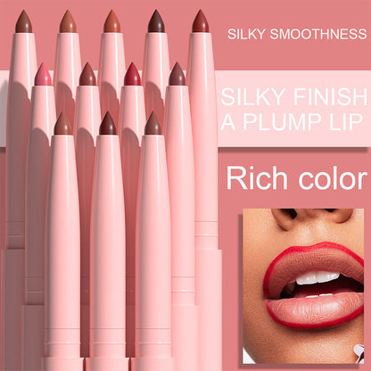 Hot Sale Deals- 12-Color Matte Lipstick & Lip Liner Set (Wood-Cased)
