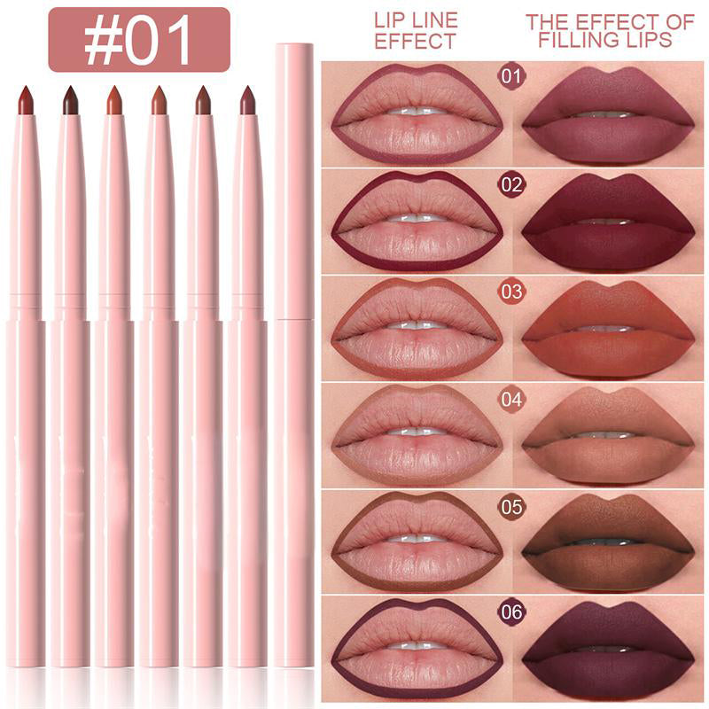 Hot Sale Deals- 12-Color Matte Lipstick & Lip Liner Set (Wood-Cased)
