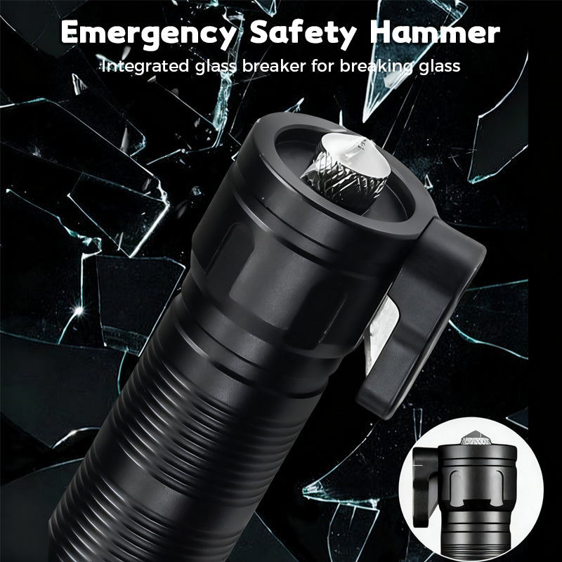 High-Lumen Zoomable Rechargeable LED Flashlight