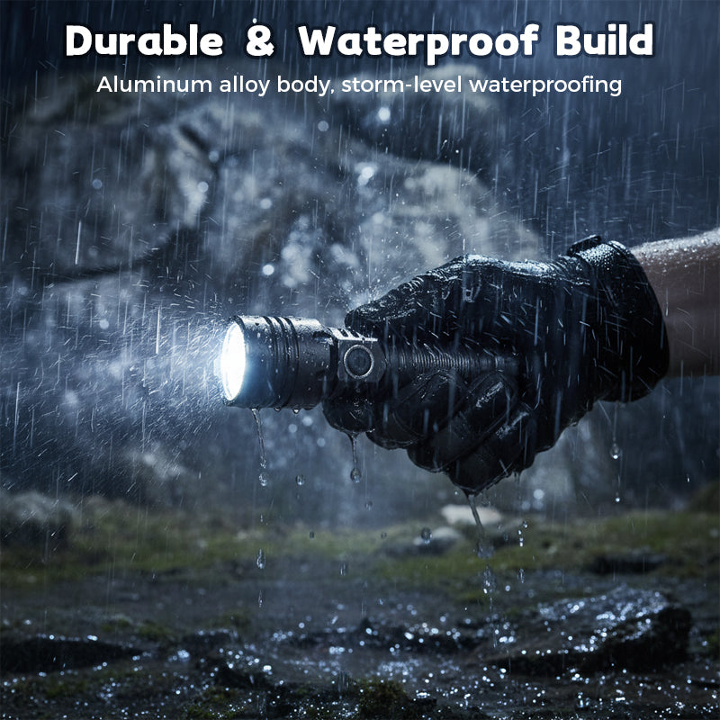 High-Lumen Zoomable Rechargeable LED Flashlight