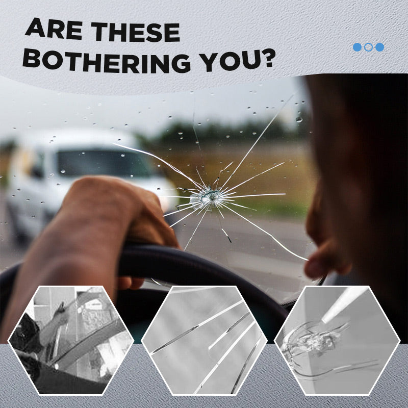 💥See Real Results Faster🚗Cracks Gone Glass Repair Kit