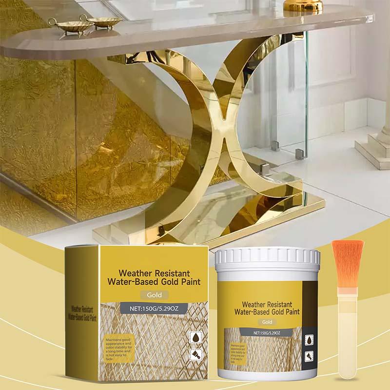 ⏳Time-Limited Special 40% OFF 🎨🏡Water-Based Weather-Resistant Gold Paint