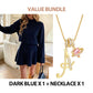 💖Black Friday Mega Deal – 50% off!💖 ✨Women's Mock Neck Knit A-Line Mini Dress