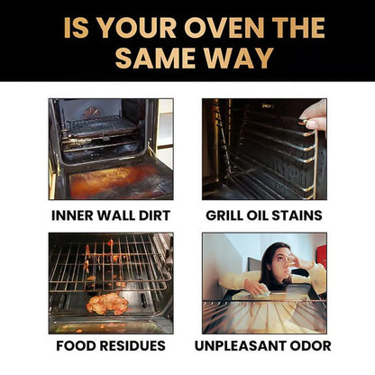 🧼 ✨ Oven & Grill Cleaner Spray – Dissolves Grease in 5 Mins, No Scrubbing & Eliminates Odors