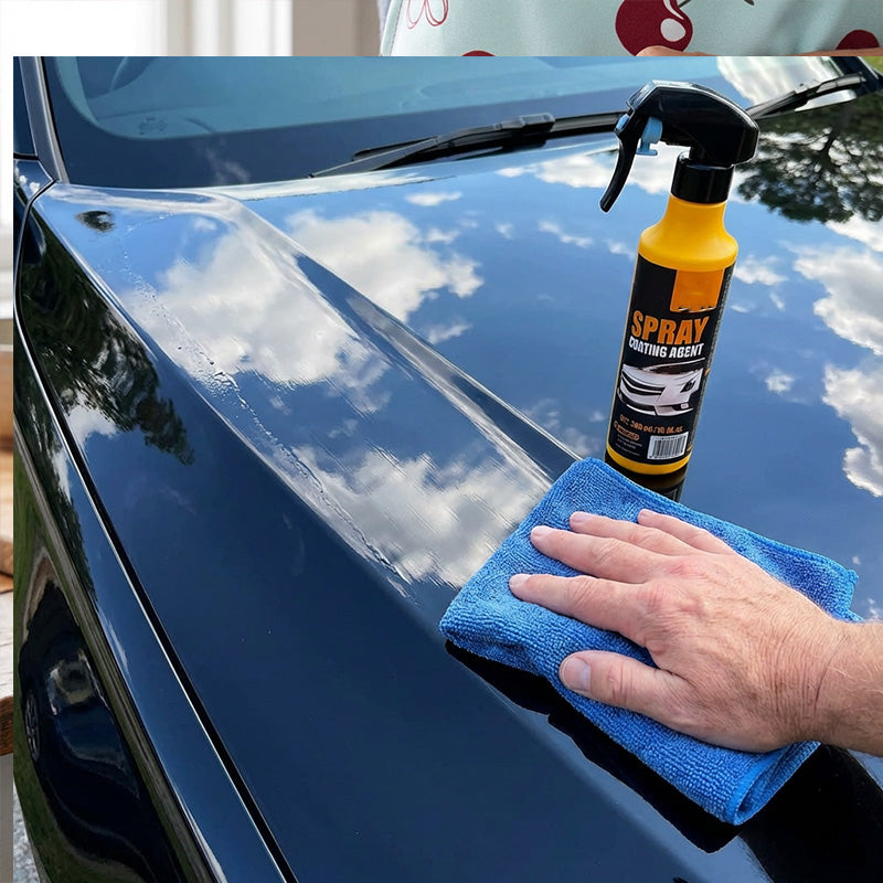 ⏳Time-Limited Special⏰Buy 3 Get 2 Free👏 3‑in‑1 SiO₂ Ceramic Quick Coat Spray – Waterless Wash, Streak‑Free Gloss & Rain‑Beading Shield