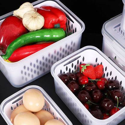 🍓 50% OFF NOW! ✨ 3-PC Fruit Container Set – Removable Colander, Leak-Proof & Stackable 🧊